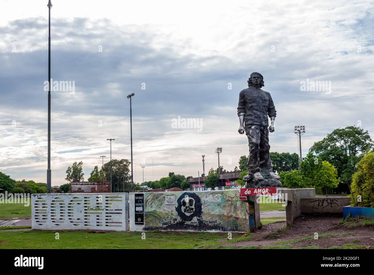 Ein Denkmal für Ernesto Che Guevara in seiner Heimatstadt Rosario, Argentinien Stockfoto