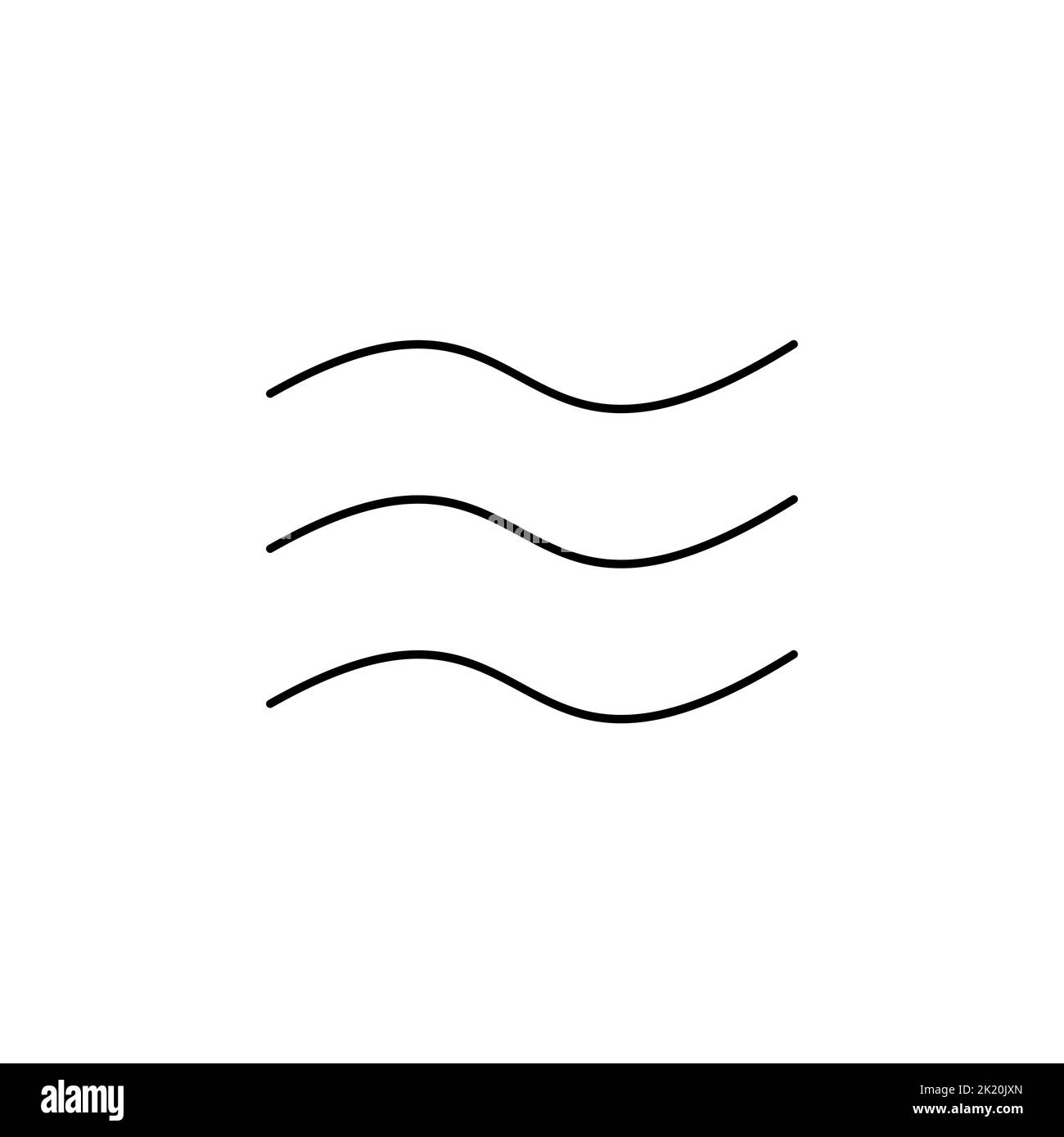 Wind, Air Icon Vektorgrafik Logo-Vorlage. Für Viele Zwecke Geeignet. Stock Vektor