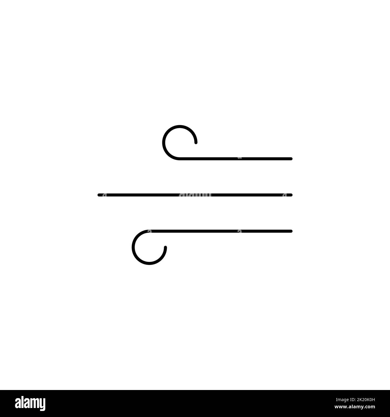 Wind, Air Icon Vektorgrafik Logo-Vorlage. Für Viele Zwecke Geeignet. Stock Vektor