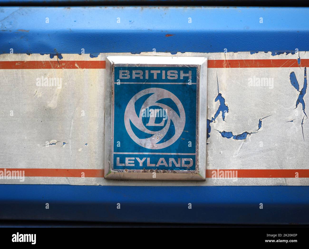 British Leyland Nahaufnahme des Emblems Stockfoto