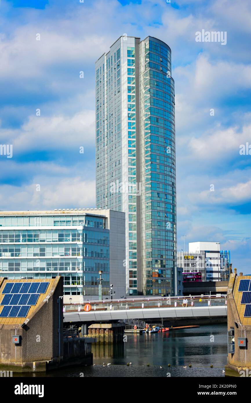 Obel Tower, Belfast, Nordirland Stockfoto