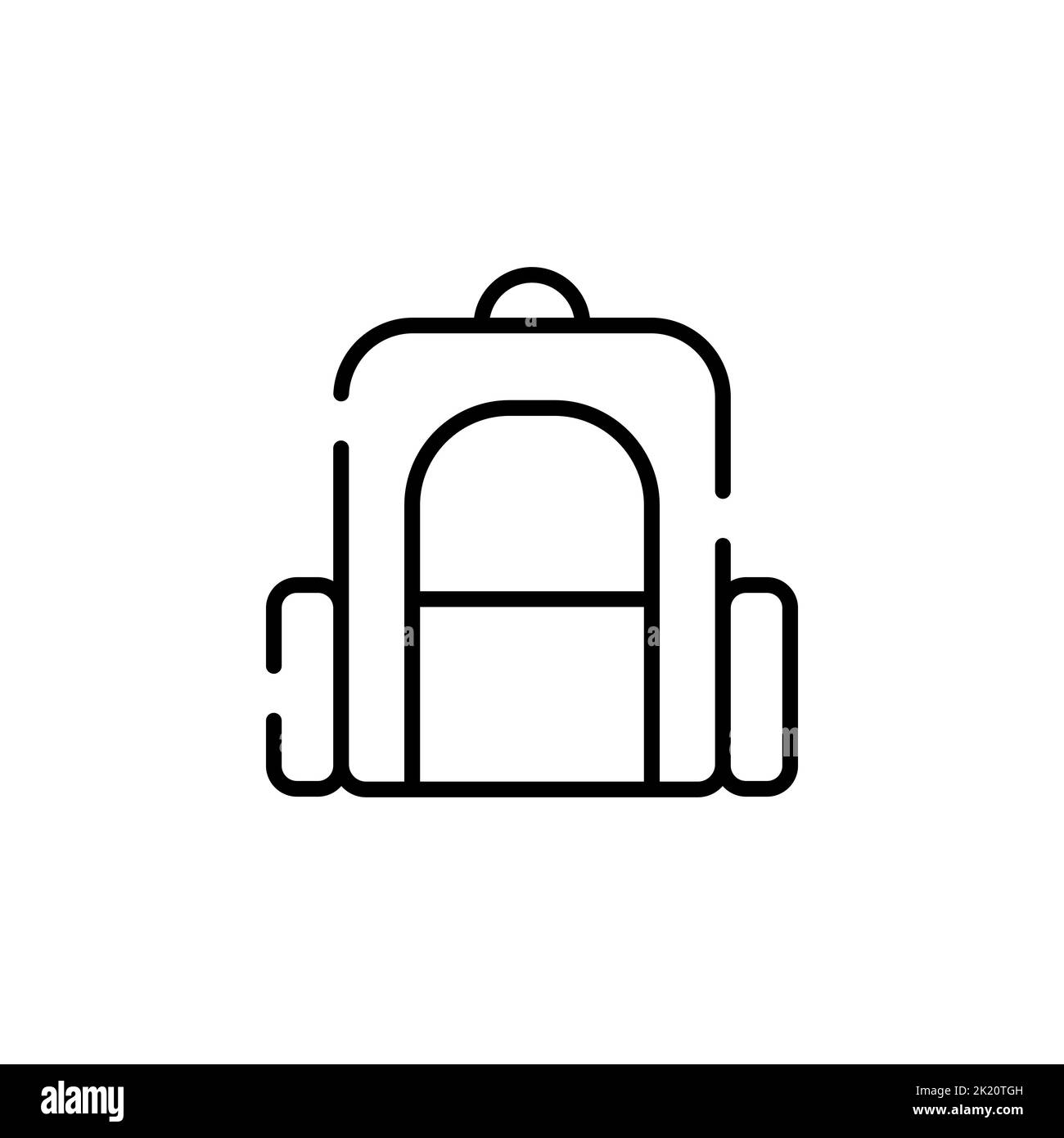 Design-Konzept Rucksack, Schule, Rucksack, Knapsack Icon Stock Vektor