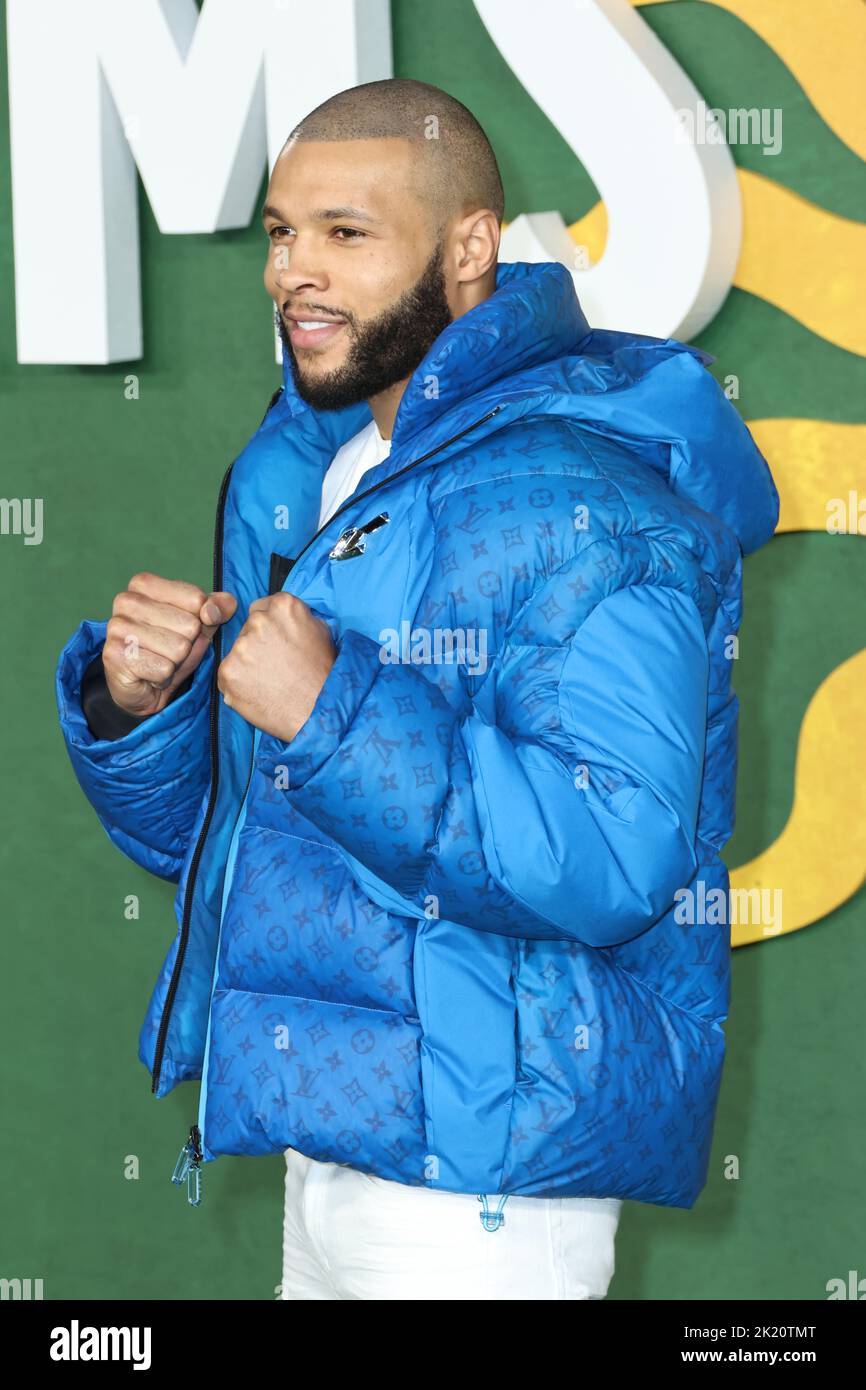Chris Eubank Jr, Amsterdam European Premiere, Leicester Square, London, UK, 21. September 2022, Foto von Richard Goldschmidt Stockfoto