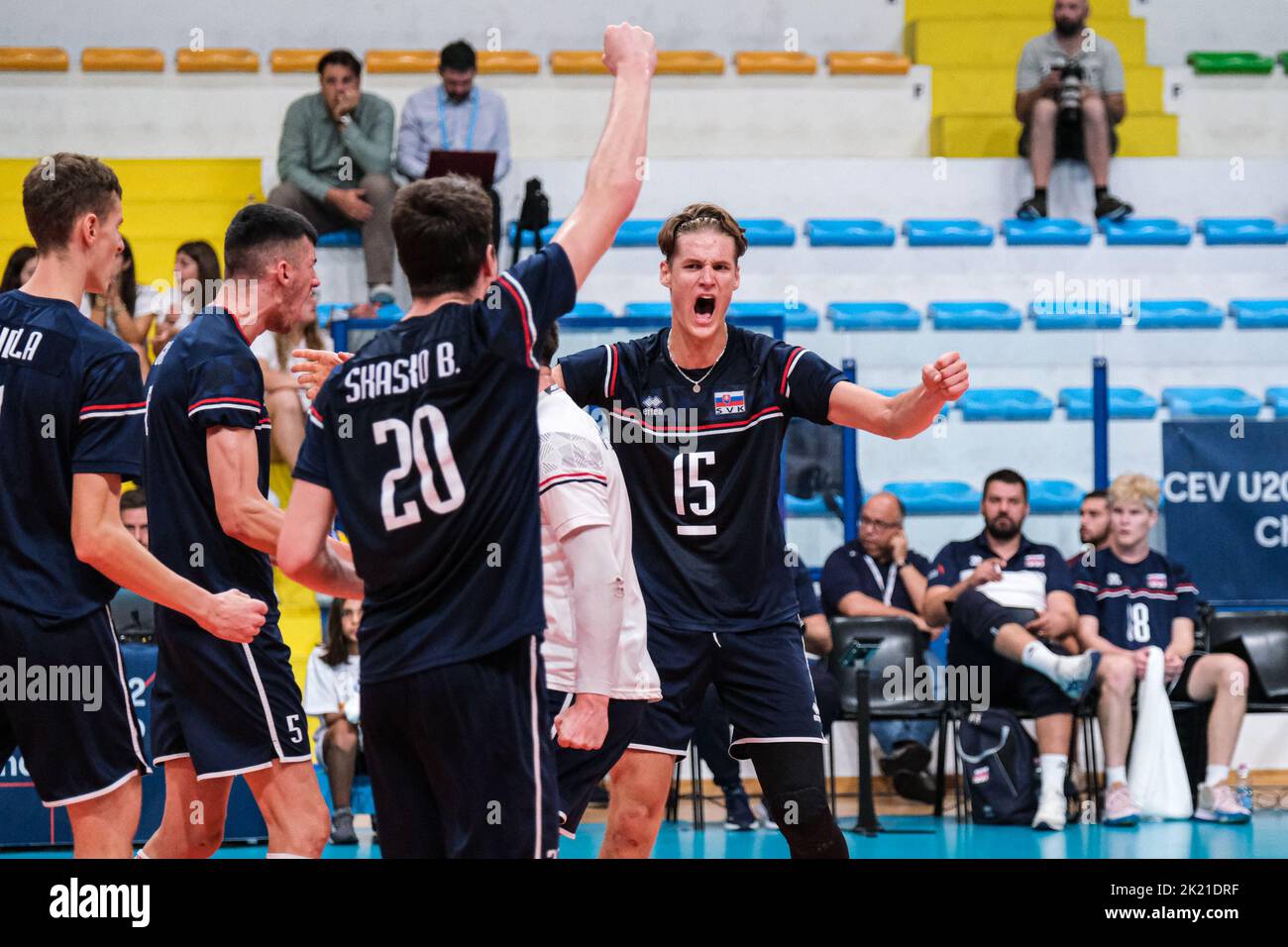 Montesilvano, Italien. 21. September 2022. Das Team der Slowakei freut