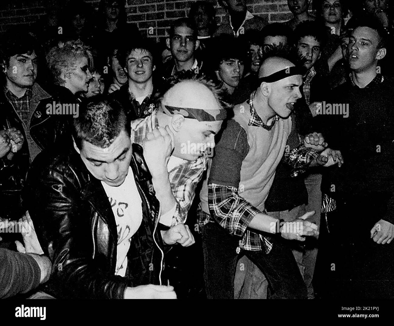 PUNK-ROCK-FANS, AMERIKANISCHER HARDCORE, 2006 Stockfoto