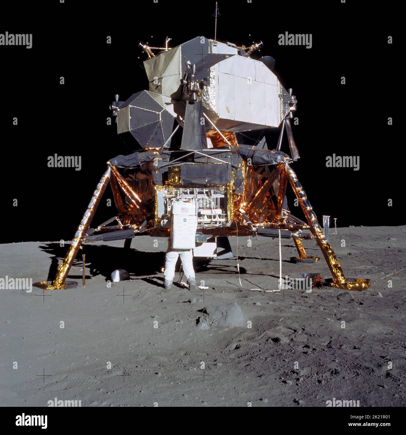 BUZZ ALDRIN, MONDLANDUNG MODUL 1969, Apollo 11: Die UNERZÄHLTE Geschichte, 2006 Stockfoto