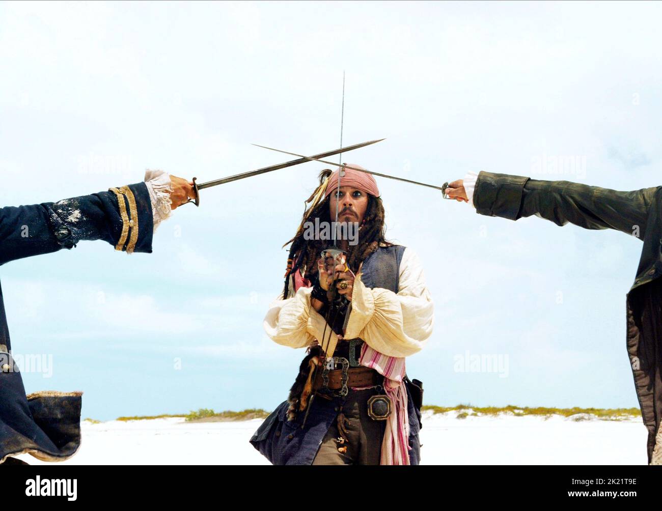 JOHNNY DEPP, PIRATEN DER KARIBISCHEN MEERE: Dead Man's Chest, 2006 Stockfoto