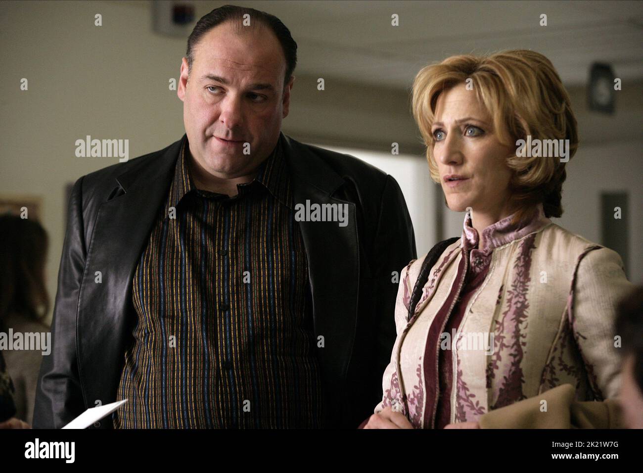 JAMES GANDOLFINI, Edie Falco, die Sopranos - Staffel 6, 2006 Stockfoto