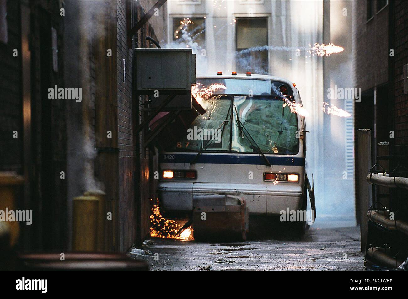 BUSSCRASH-SZENE, 16 BLOCKS, 2006 Stockfoto