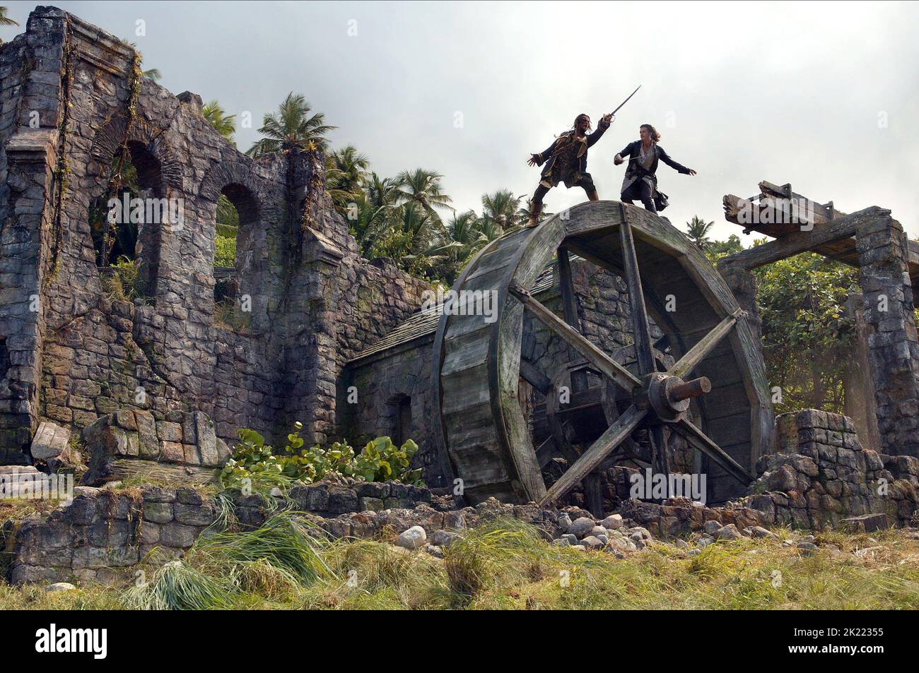 JACK DAVENPORT, Orlando Bloom, PIRATEN DER KARIBISCHEN MEERE: Dead Man's Chest, 2006 Stockfoto