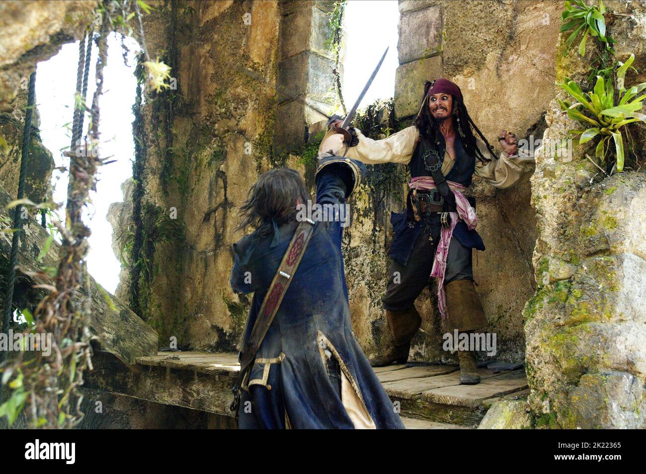 JACK DAVENPORT, Johnny Depp, PIRATEN DER KARIBISCHEN MEERE: Dead Man's Chest, 2006 Stockfoto