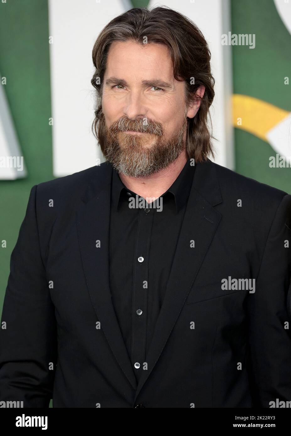 Sep 21, 2022 - London, England, UK - Christian Bale bei der Europa-Premiere in Amsterdam, Odeon Luxe, Leicester Square Stockfoto