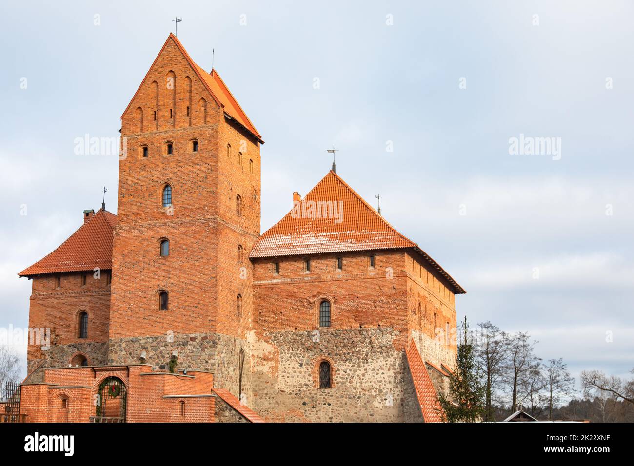 Berühmte mittelalterliche Burg Trakai in der Nähe von Vilnius, Litauen Stockfoto