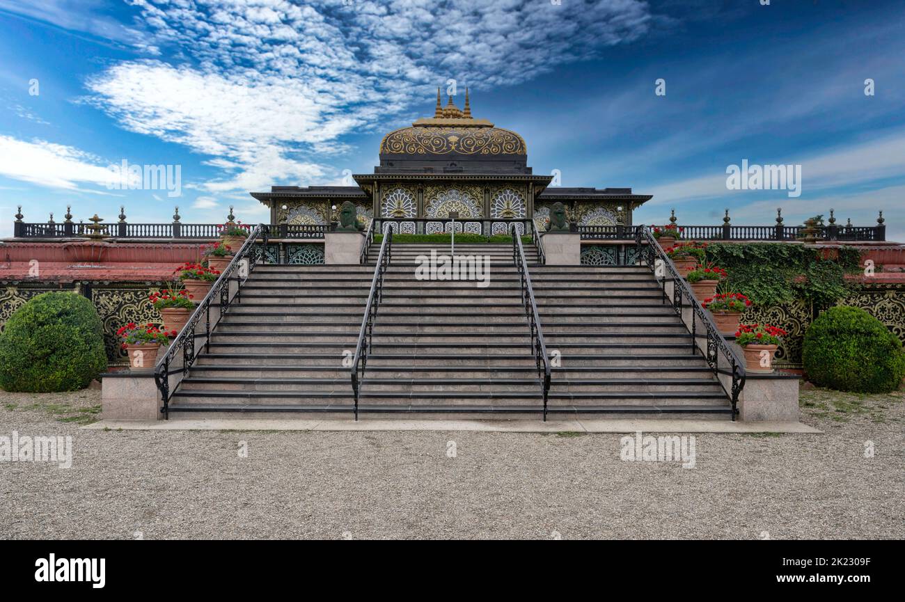 Neuer vrindaban West virginia Tempel Stockfoto