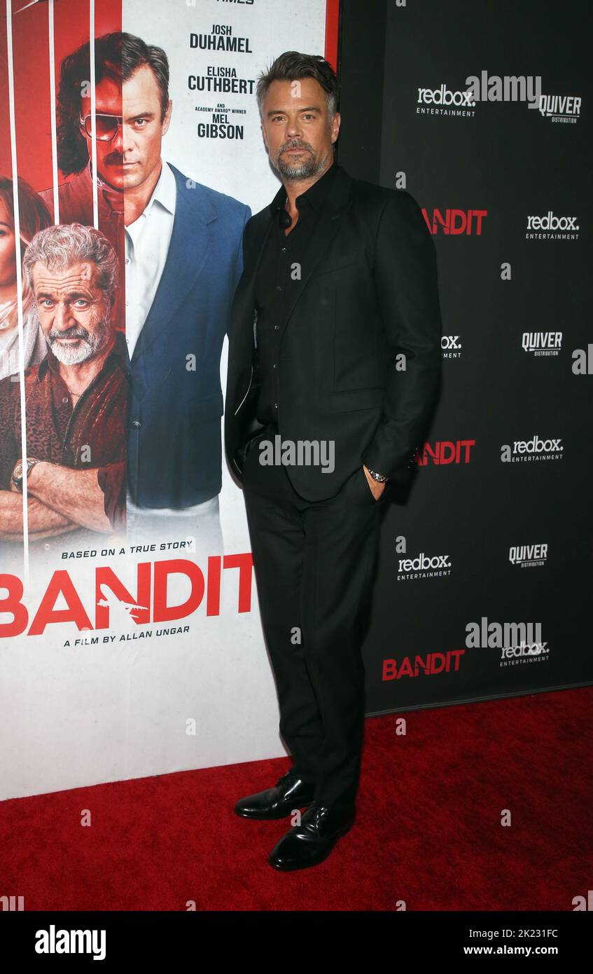 21. September 2022 - Los Angeles, Kalifornien - Josh Duhamel. Die Premiere von Bandit fand im Harmony Gold in Los Angeles statt. (Bild: © FS/AdMedia über ZUMA Press Wire) Stockfoto