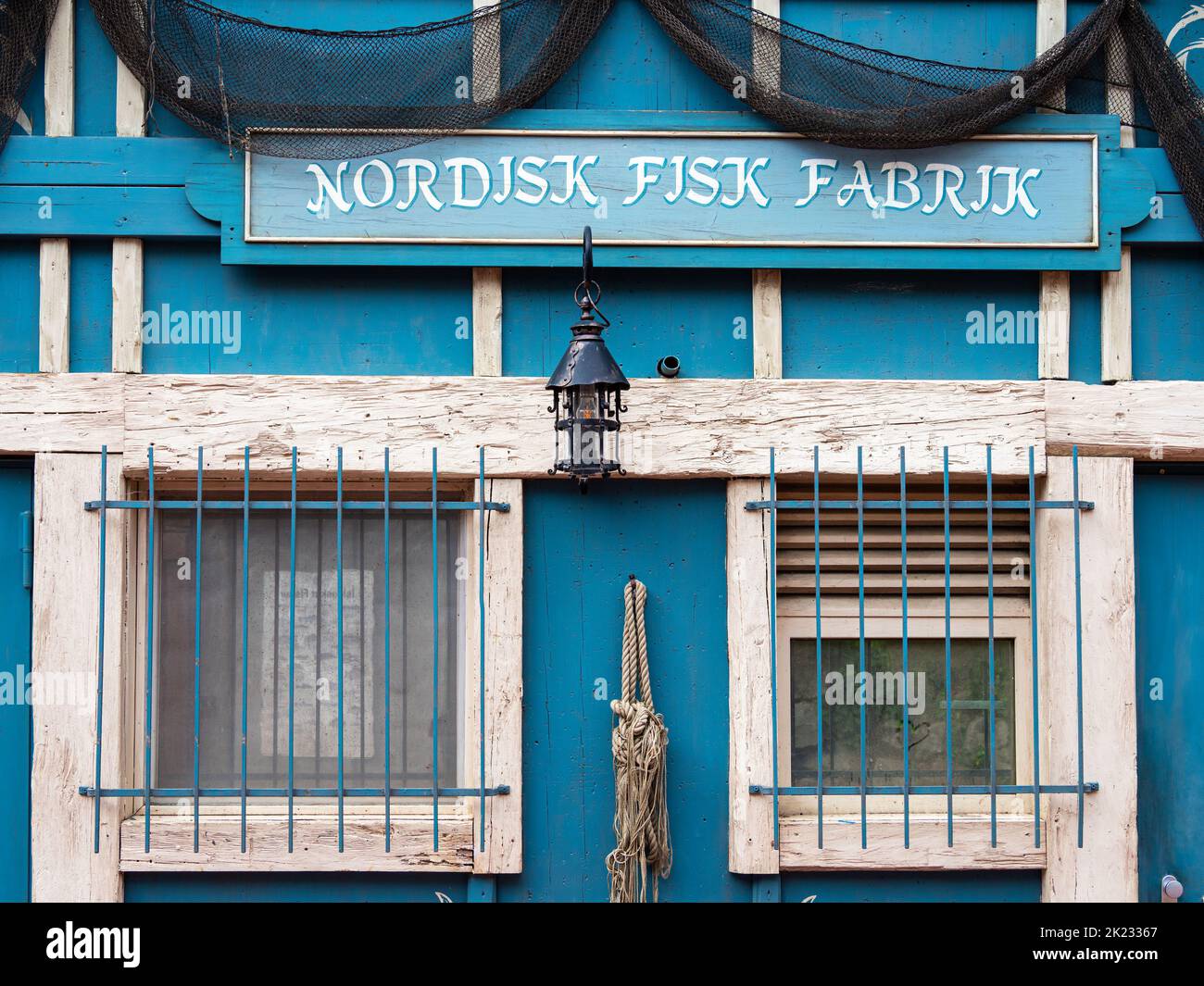 Rust, Deutschland - 1. September 2022: Nordische Fischfabrik im Europa-Park, dem größten Themenpark Deutschlands und dem zweitbeliebtesten Themenpark in der EU Stockfoto
