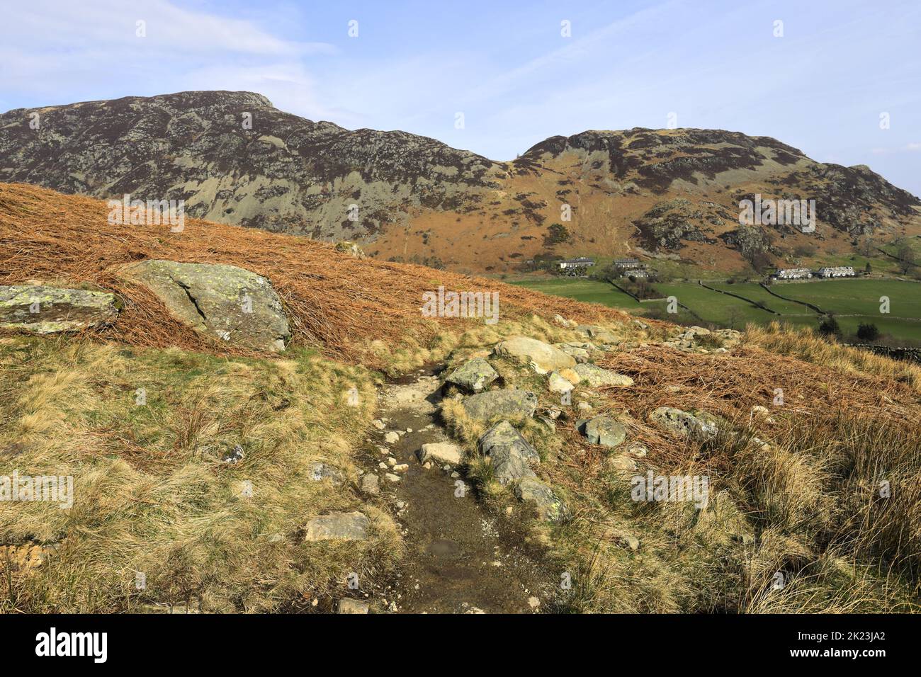 Blick über Sheffield Pike Fell und Glenridding Dodd Fells, Lake District National Park, Cumbria, England, Großbritannien Sheffield Pike und Glenridding Dodd Fells Stockfoto