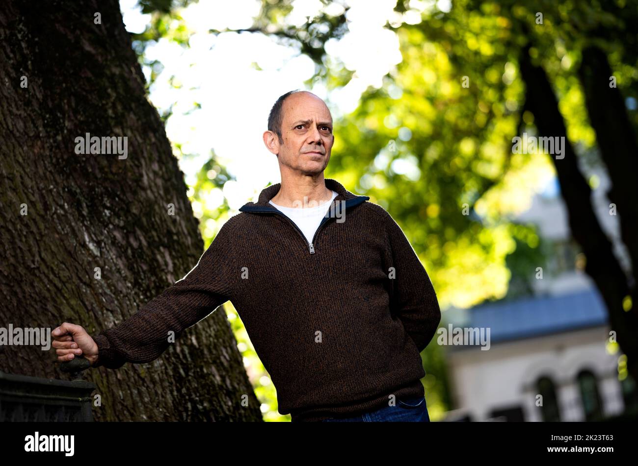 STOCKHOLM 20220921 Südafrikanischer Schriftsteller und Dramatiker Damon Galgut fotografiert in Stockholm, Schweden 21. September 2022. Foto: Pontus Lundahl / TT / kod 10050 Stockfoto