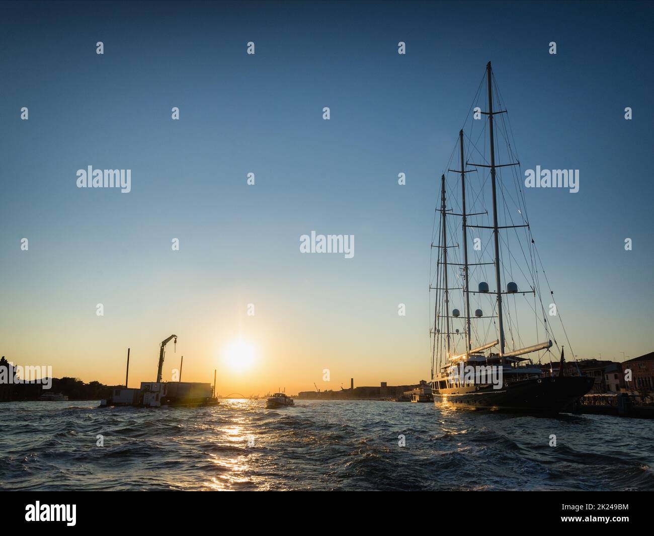 Giudecca Kanal in Venedig Stockfoto