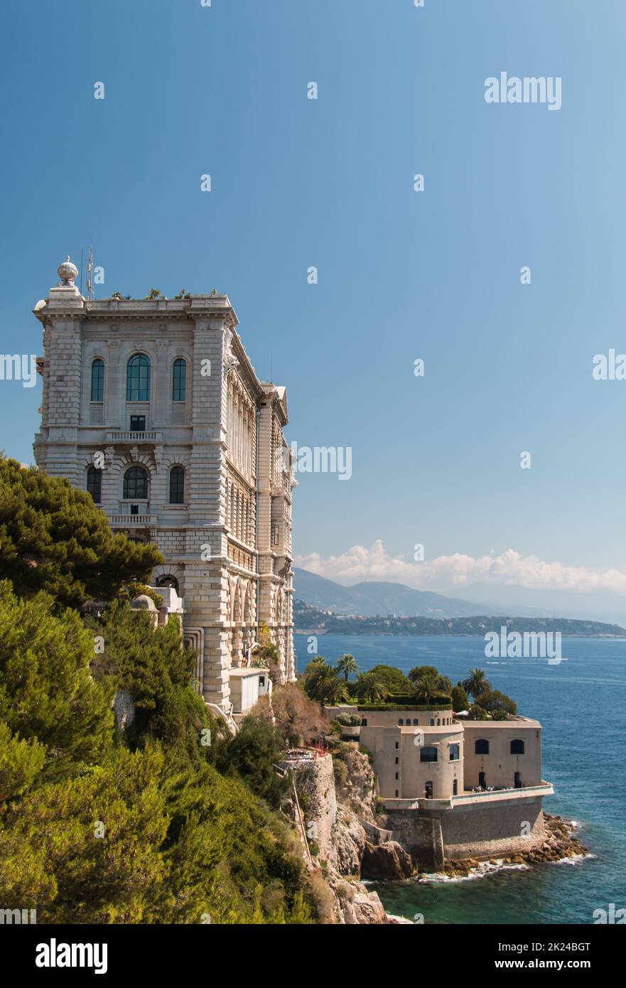 Ein Bild des Musée Océanographique in Monaco. Stockfoto