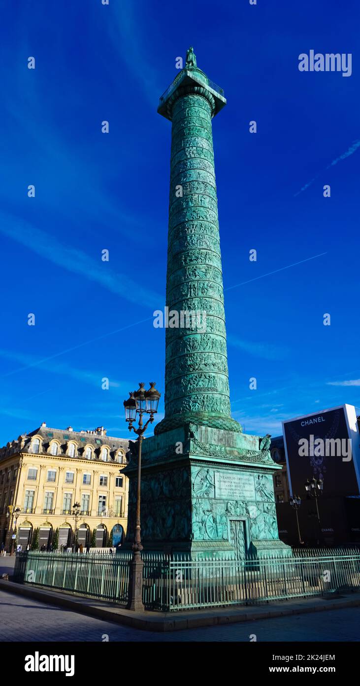 Paris, Frankreich 01. Januar 2022 Place Vendome ist ein Platz der