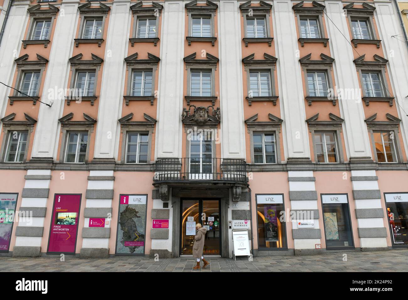 Altes Rathaus auf dem Hauptplatz in Linz, Oberösterreich, Österreich ...