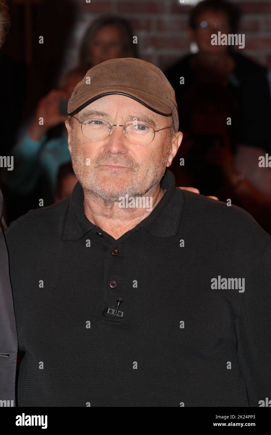 Musiker PHIL COLLINS, Gast in der deutschen Talkshow 'Markus Lanz' Hamburg, 13.10.2016 Stockfoto