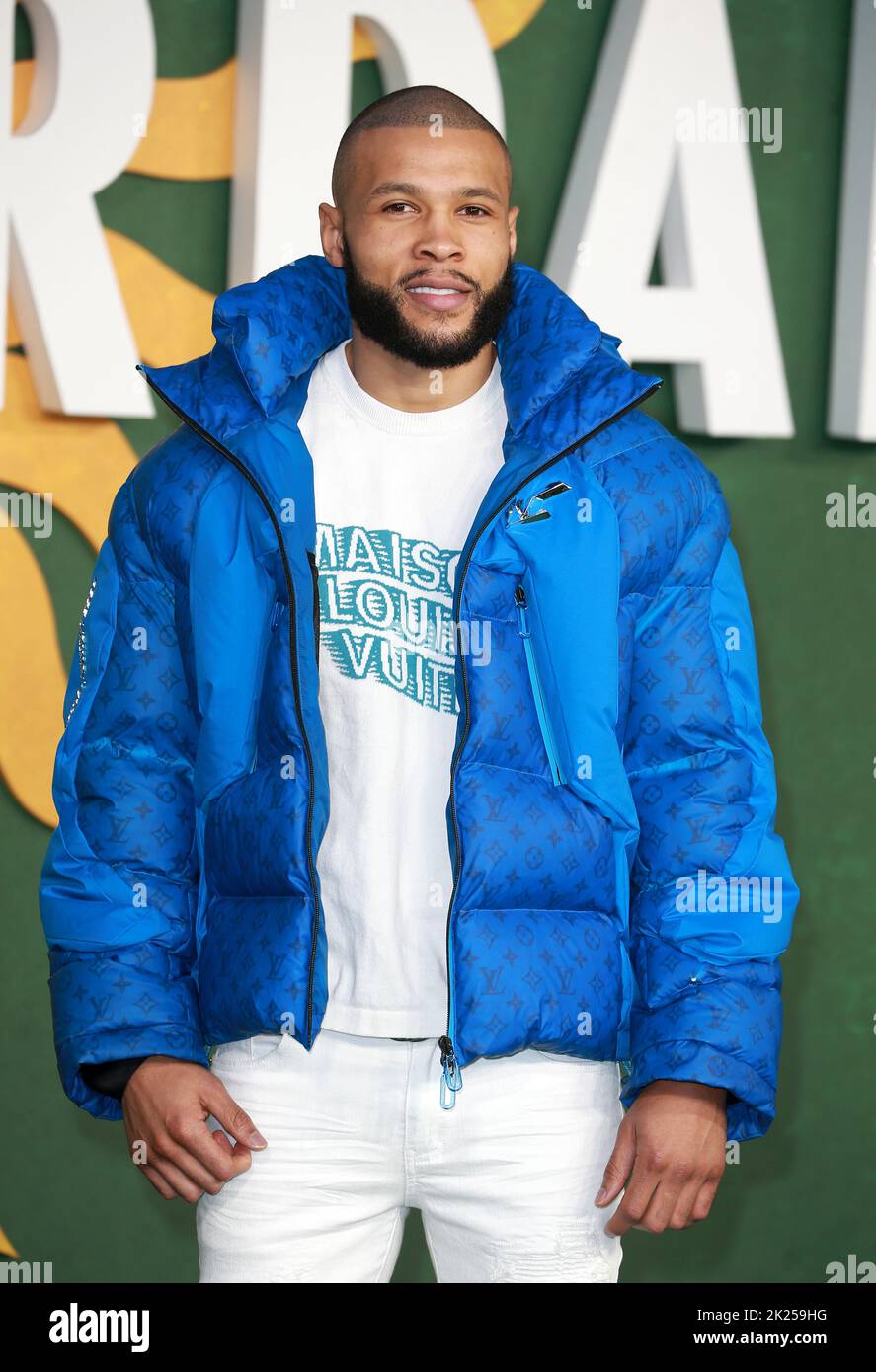 Chris Eubank Jr. nimmt an der Europa-Premiere von „Amsterdam“ auf dem Odeon Luxe Leicester Square in London, England, Teil. Stockfoto
