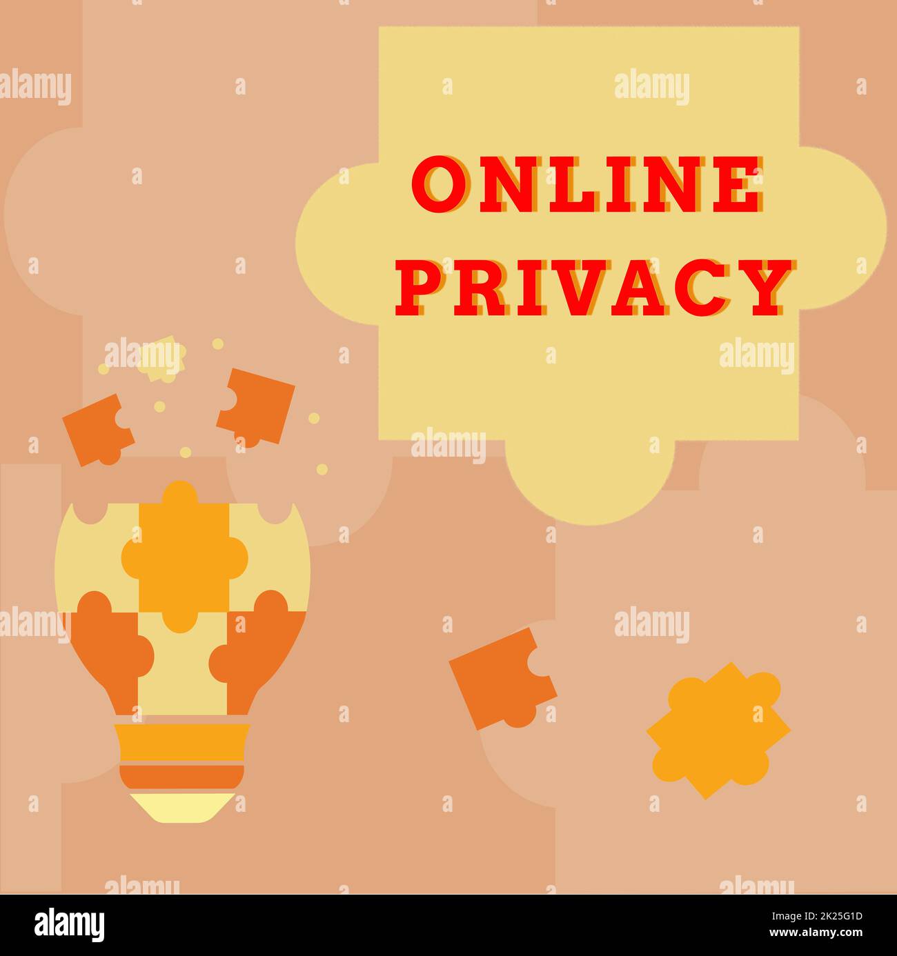 Handschrifttext Online-Datenschutz. Word for Security Level von personenbezogenen Daten, die über das Internet veröffentlicht werden Abstract Brainstorming Problem und Lösung, sorgfältiges Denken Konzept Stockfoto