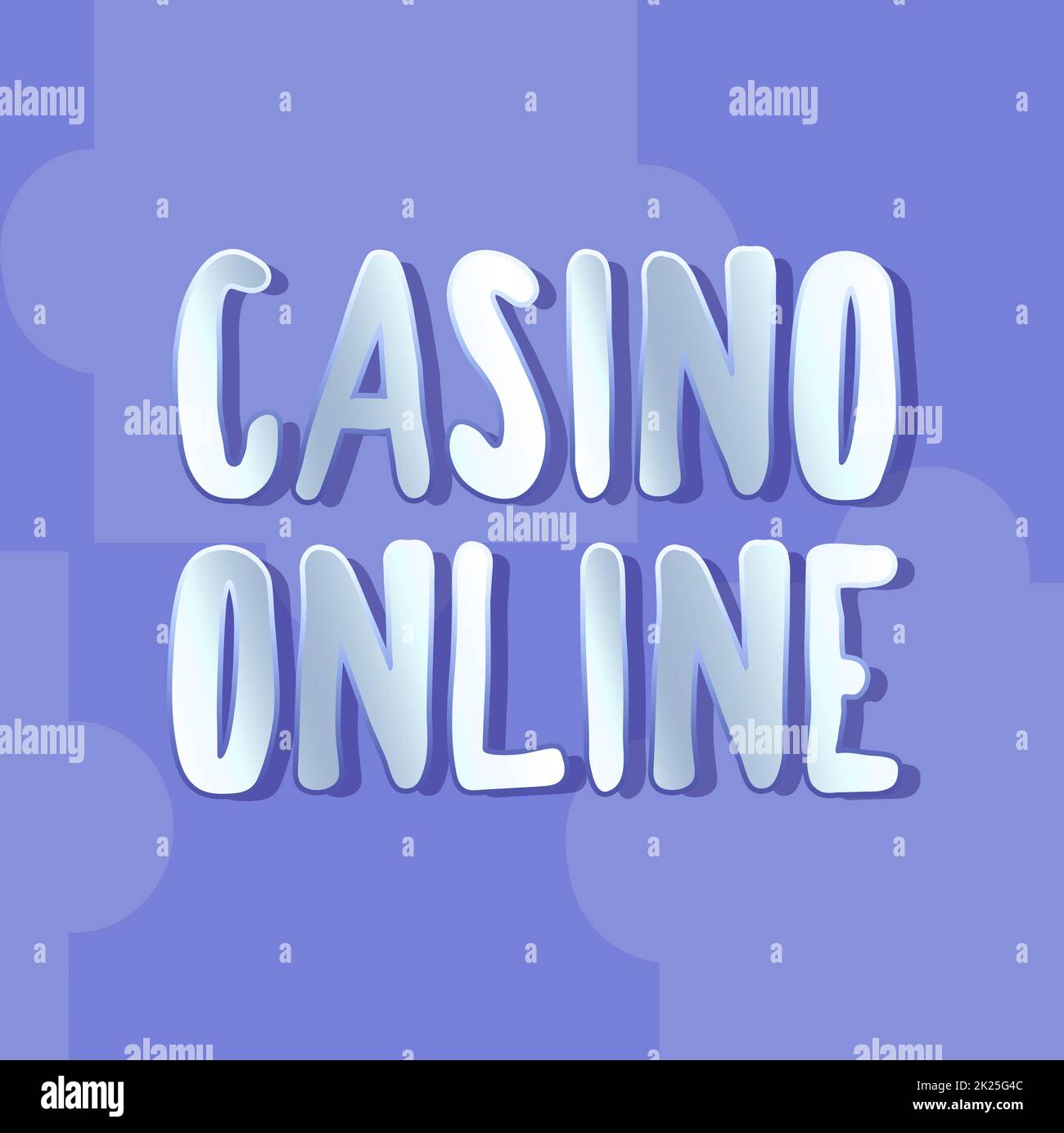 Inspiration mit Sign Casino Online. Wortschreibung auf Computer Poker Game Gamble Royal Bet Lotto High Stakes Line illustrierte Hintergründe mit verschiedenen Formen und Farben. Stockfoto