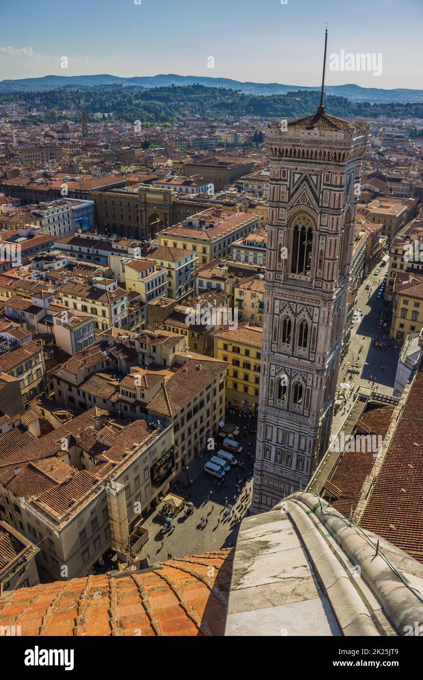 Dächer von Florenz Stockfoto
