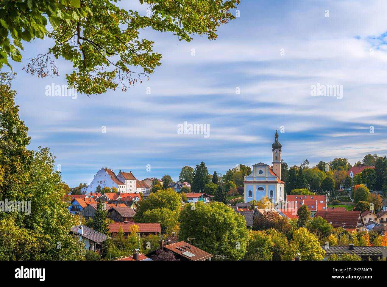 Stadt Murnau in Bayern Stockfoto