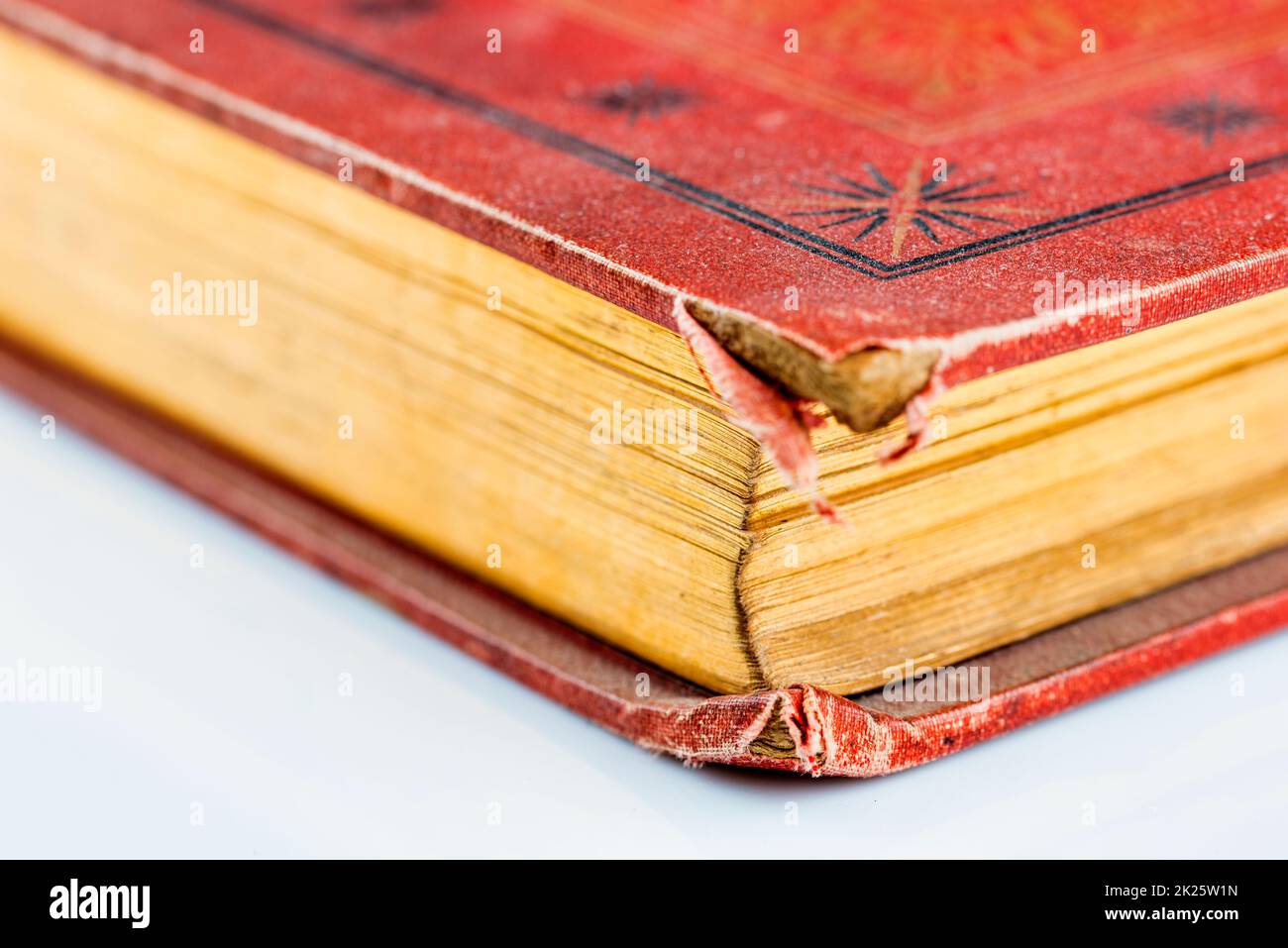 Ein altes Buch in Nahaufnahme Stockfoto