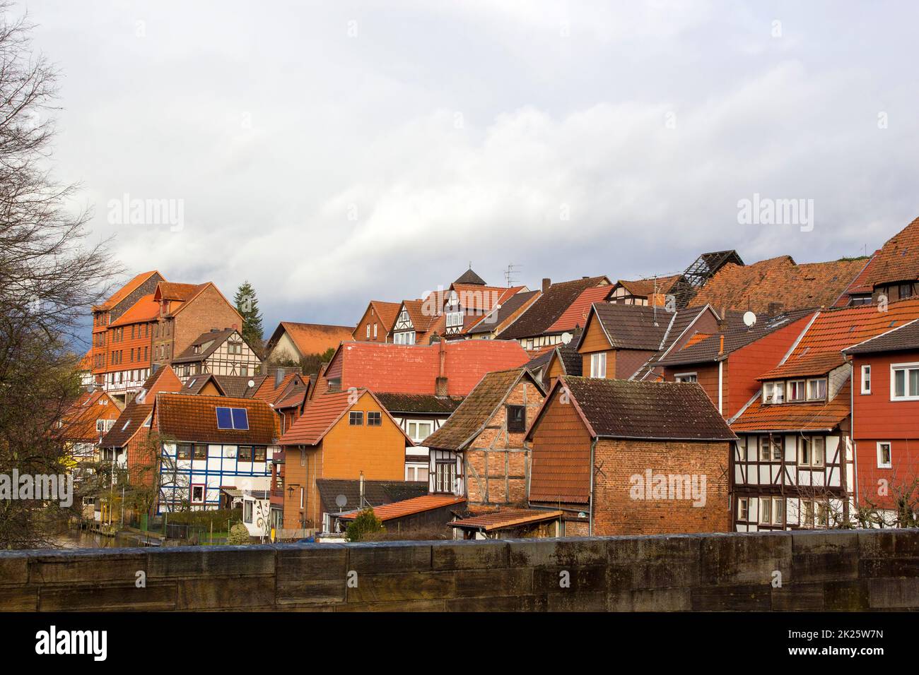 Die Stadt Bad Sooden Allendorf im Werra-Tal in Deutschland Stockfoto