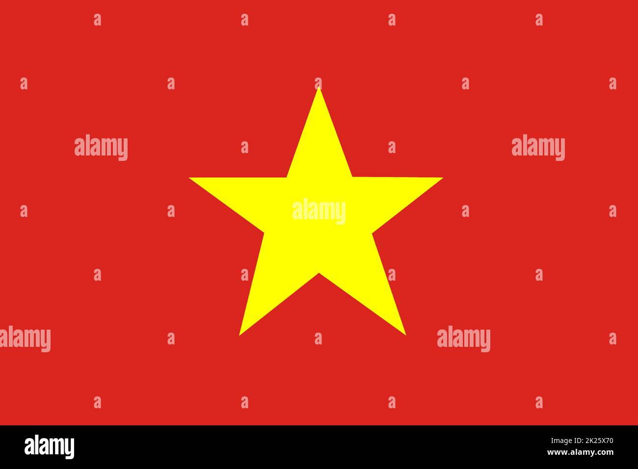Hintergrund der Flagge der sozialistischen Republik Vietnam Stockfoto