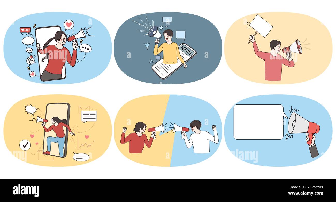 Werbe- und Marketingkonzept Stockfoto