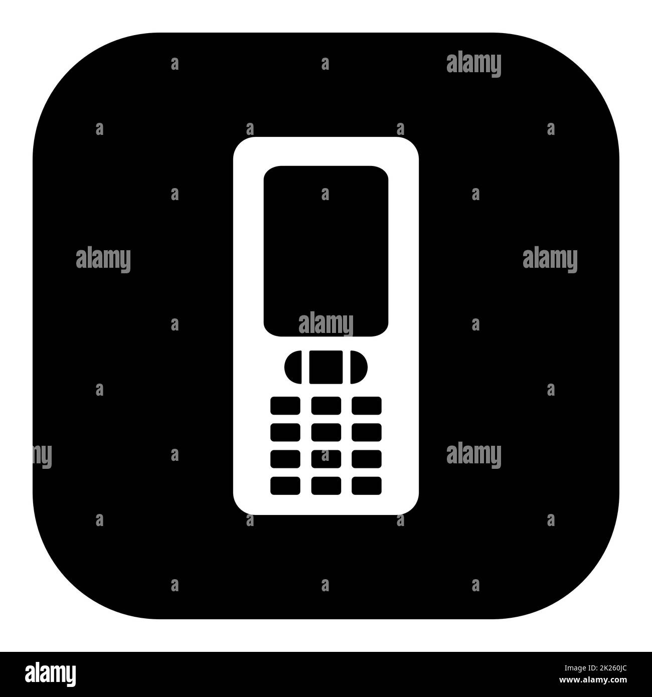 Mobiltelefon- und App-Symbol Stockfoto
