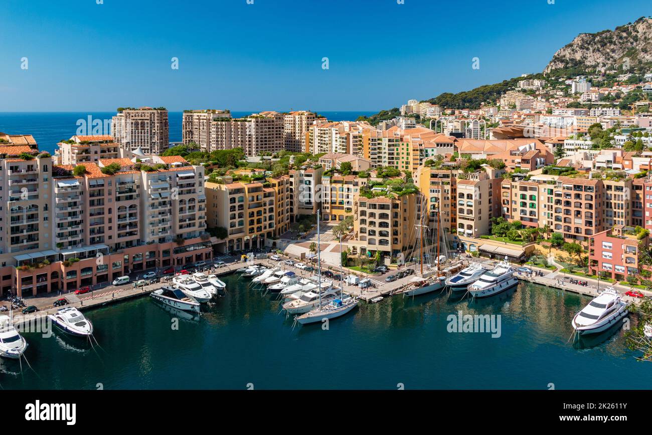 Port de Fontvieille Stockfoto