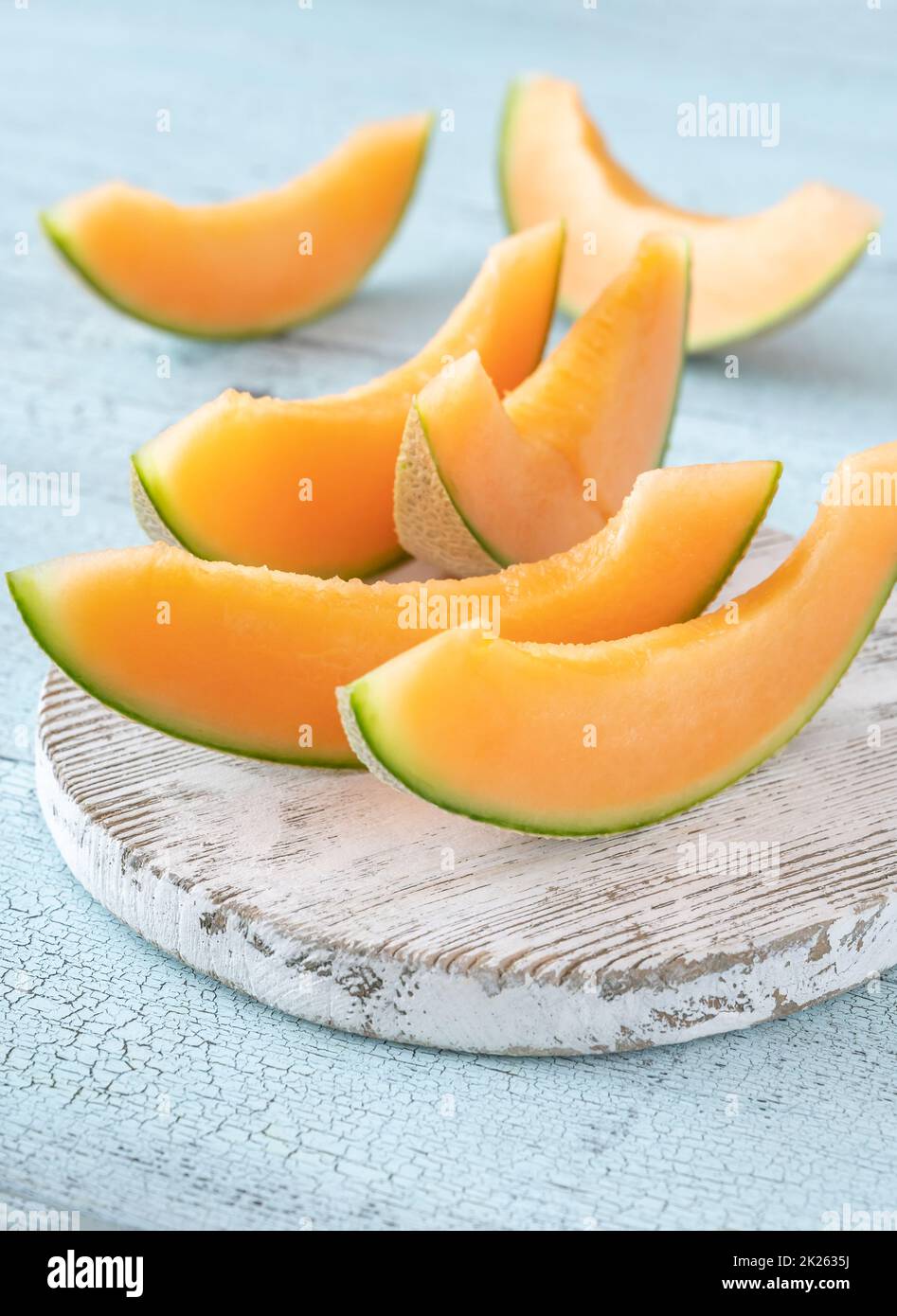 Cantaloupe-Melone Stockfoto