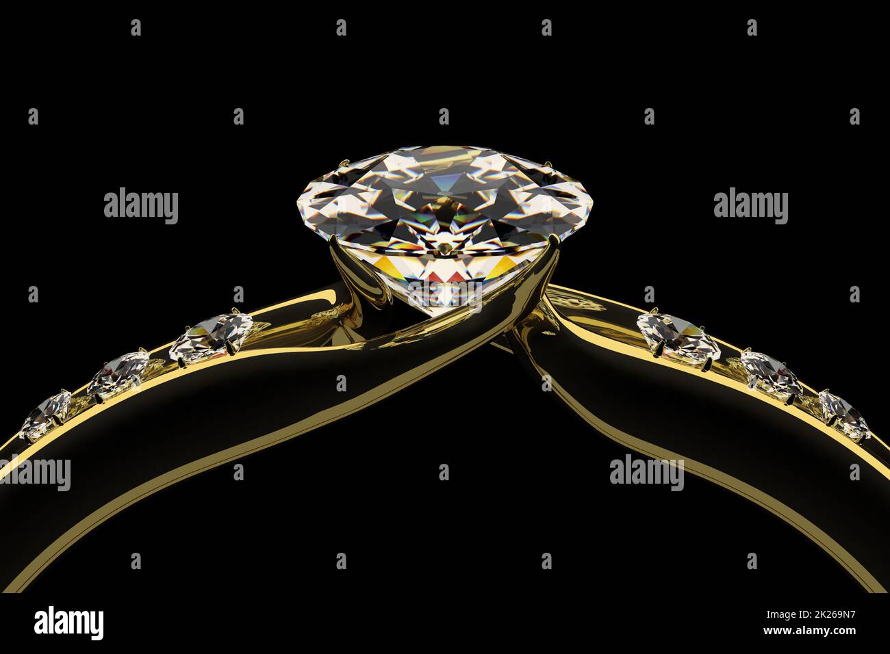 Diamant-ring Stockfoto