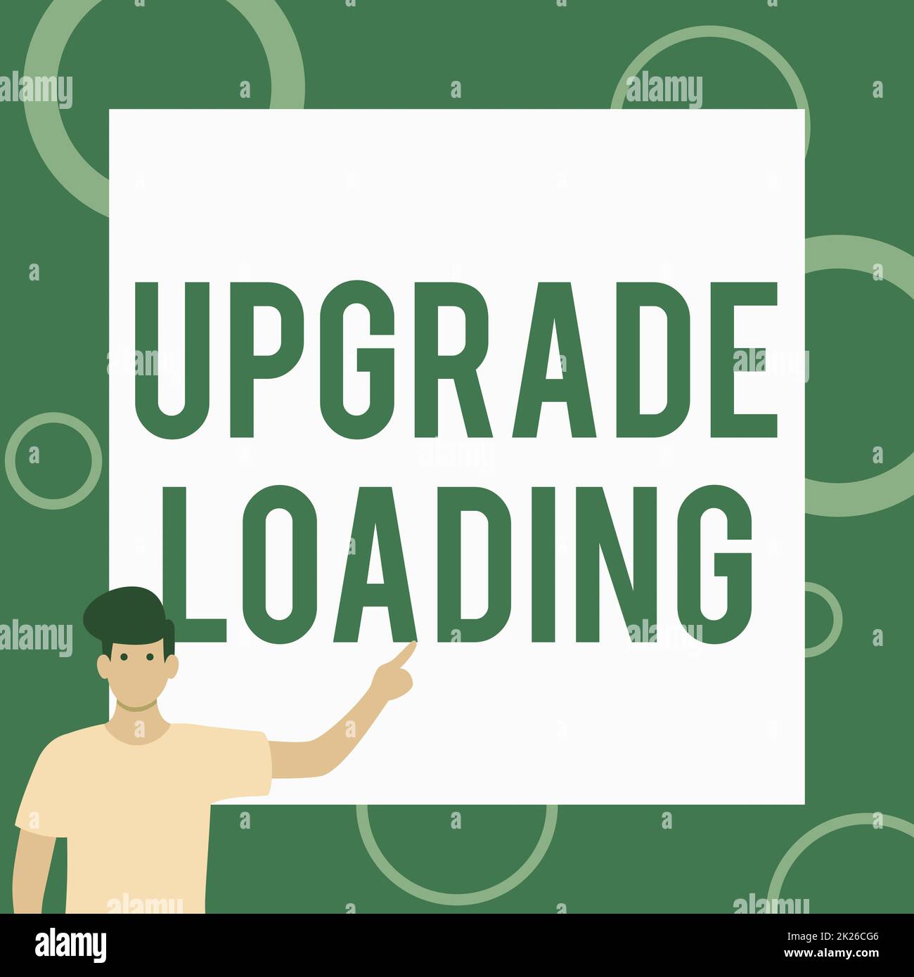 Upgrade Machine Inspiration Inspiration mit Schild Upgrade Loading. Geschäftsidee Weiterentwicklung ...