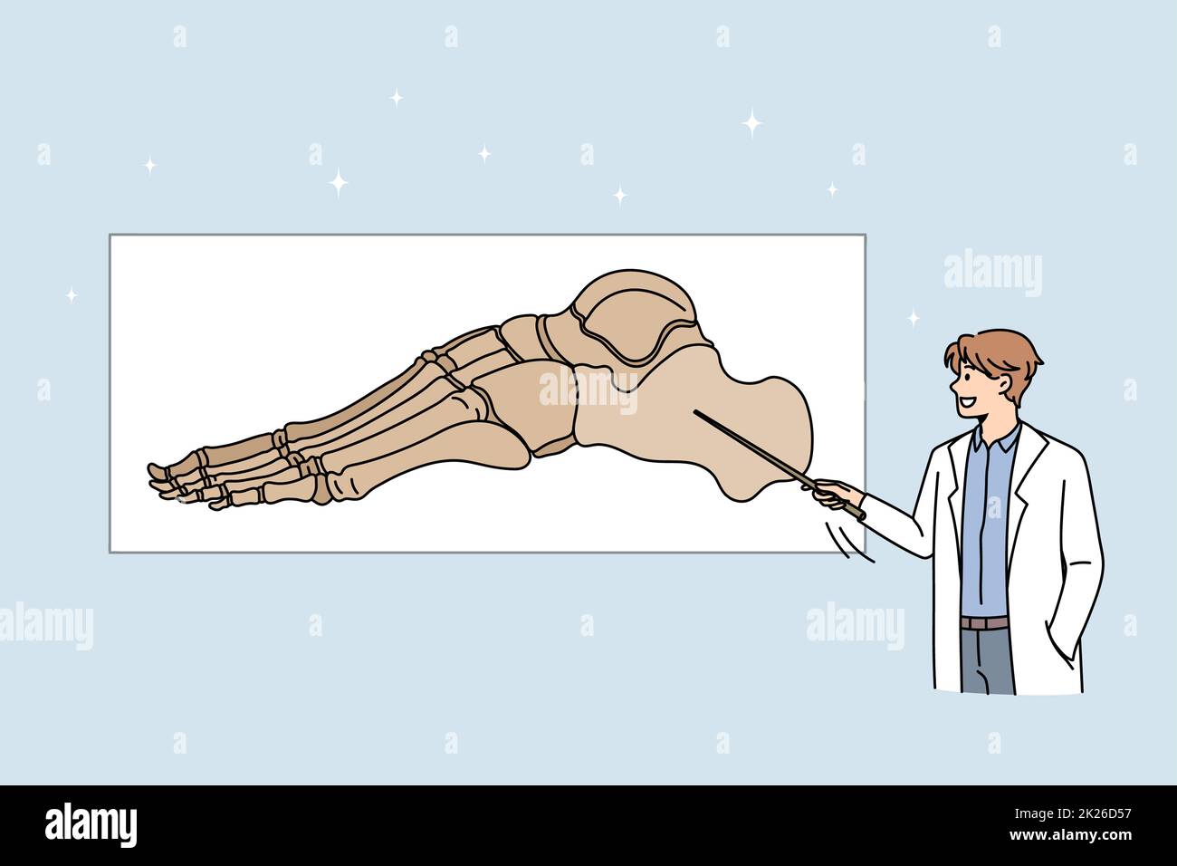 Wissenschafts- und pädagogisches Prozesskonzept. Stockfoto