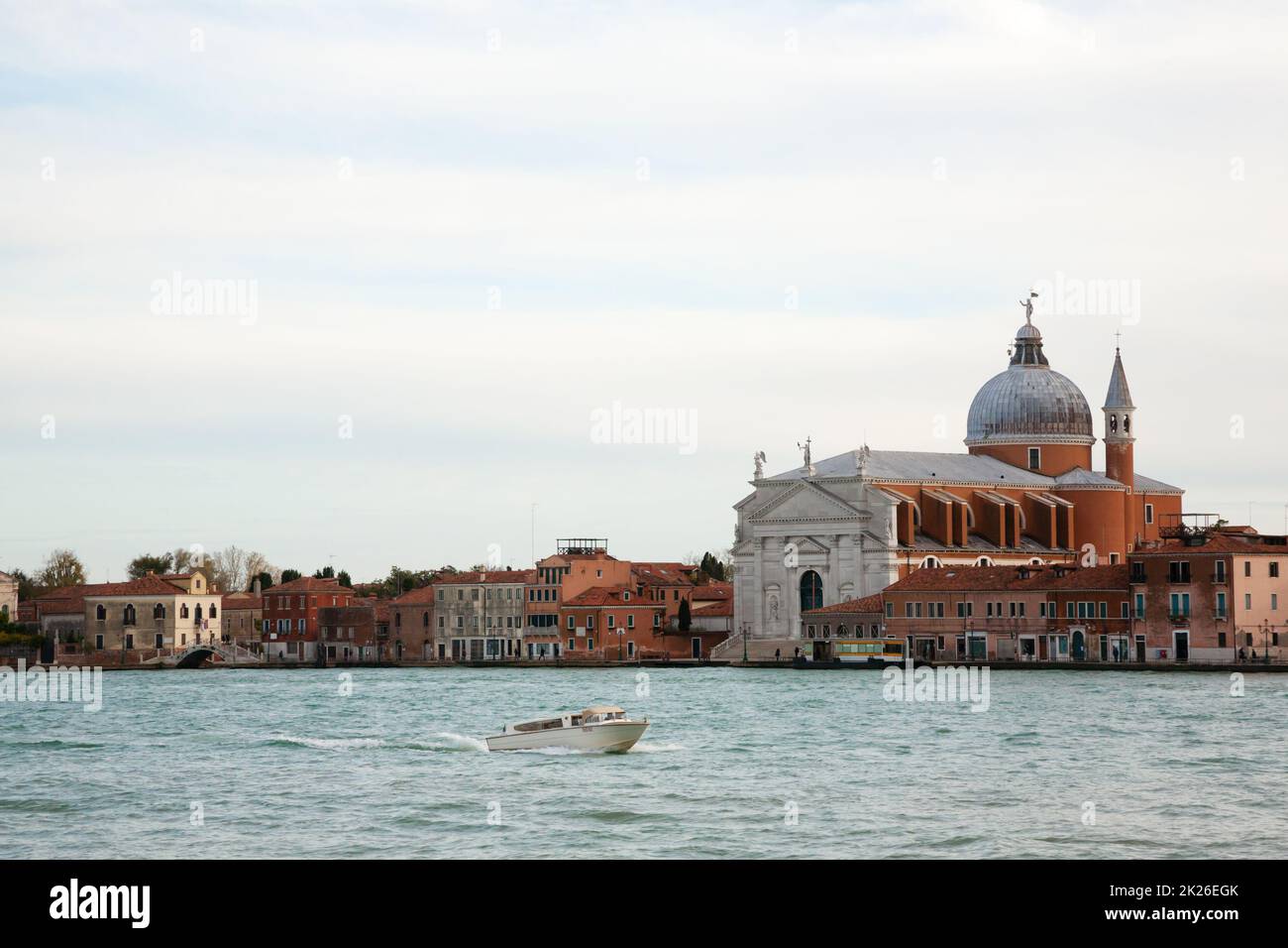 Kirche des Allerheiligsten Erlösers. Landschaft von Venedig, Italien Stockfoto