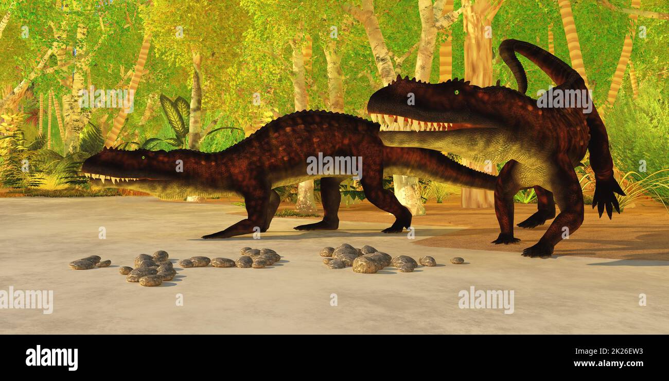 Prestosuchus Reptilien Stockfoto