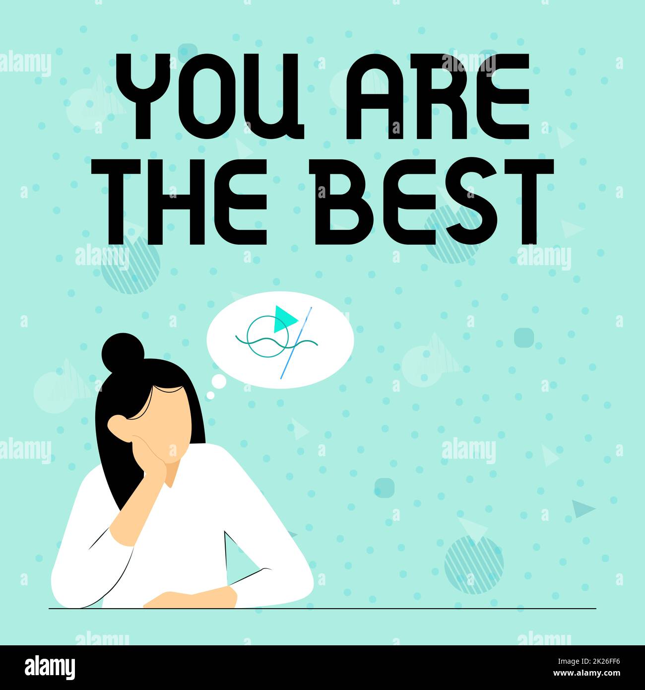Textzeichen mit „You're the Best“ (Du bist der Beste) Geschäftsidee