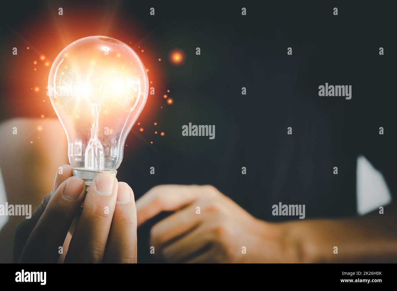 Ideen für Handlampen großartige Inspiration und Innovation Stockfoto