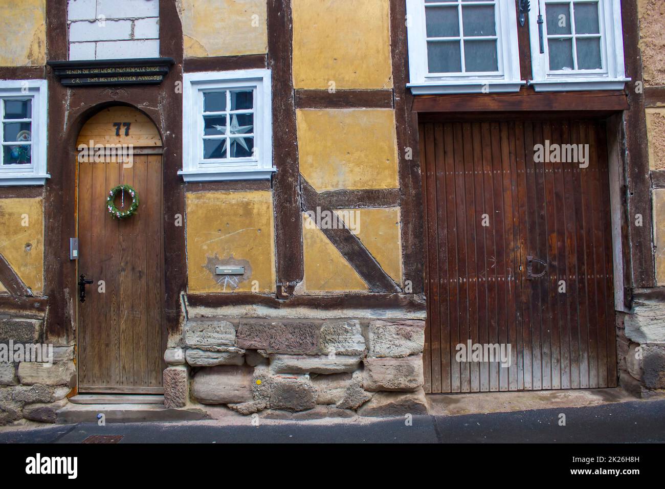 Altes Haus in Bad Sooden-Allendorf im Werra-Tal in Deutschland Stockfoto
