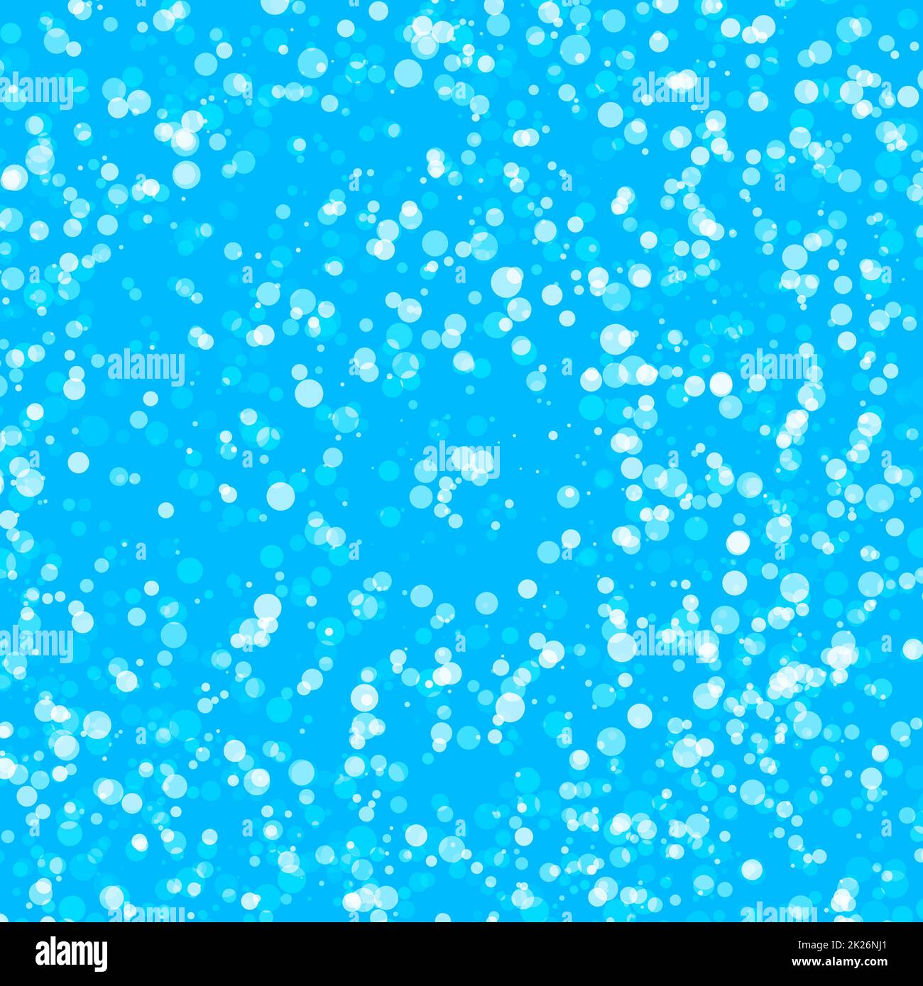 Blaue Farbe abstrakte Wasser sprudelt Hintergrund. Mineralwasser-Kulisse. Regentropfen Textur. Stockfoto