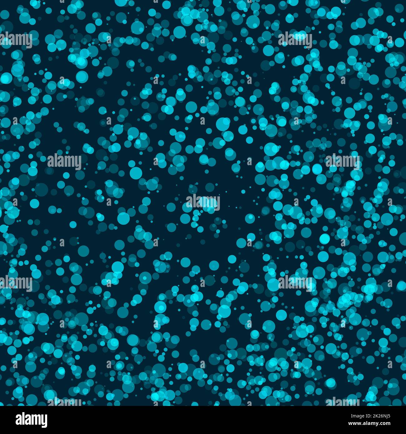 Blaue Farbe abstrakte Wasser sprudelt Hintergrund. Mineralwasser-Kulisse. Regentropfen Textur. Stockfoto