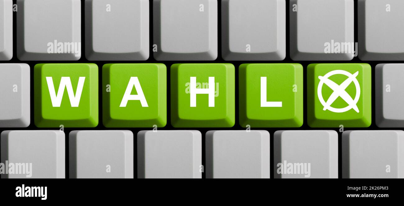 Computertastatur: deutschsprachige Abbildung 3D Stockfoto